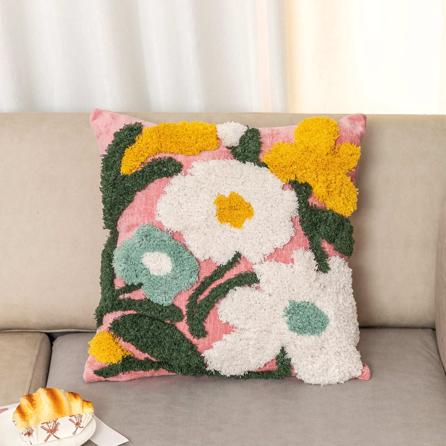 Blumen Kunst Plüsch Kissen
