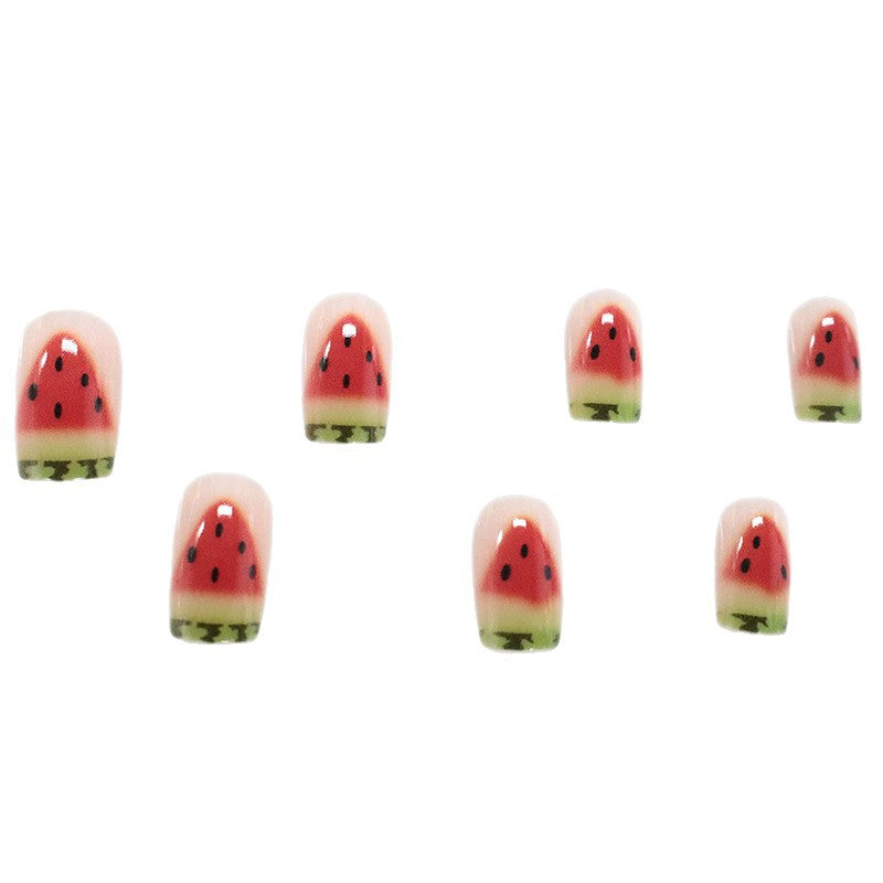 Wassermelonen-inspirierten Nagelkunst Brehn