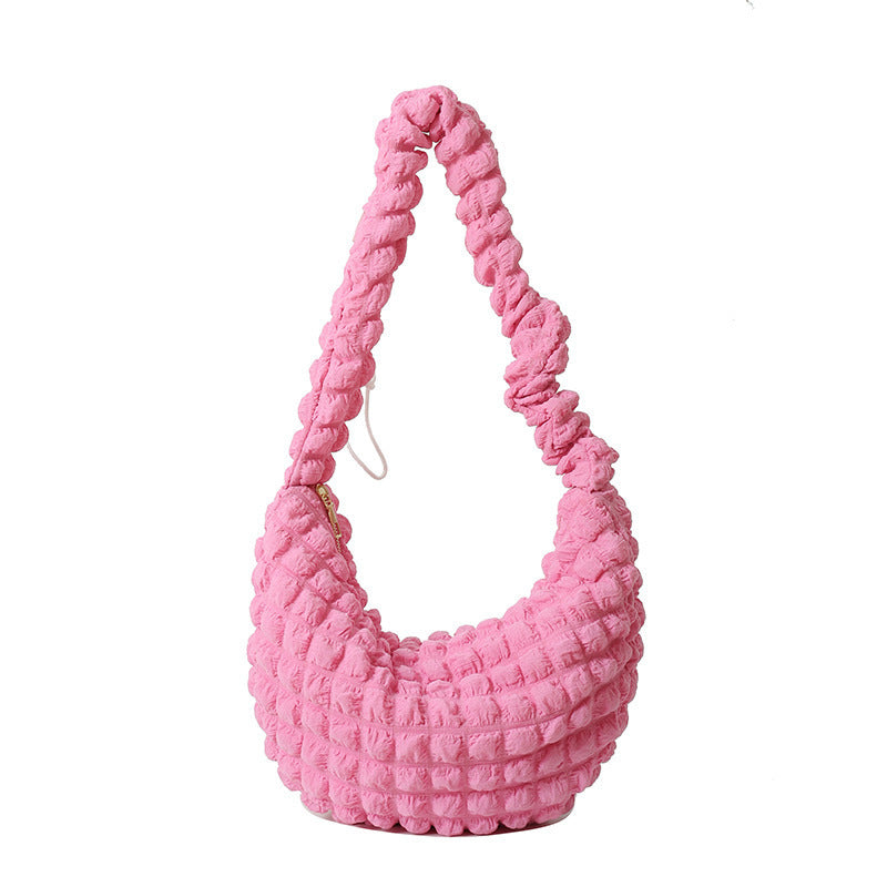 Texturiertes Stoff-Hobo-Bag Brehn
