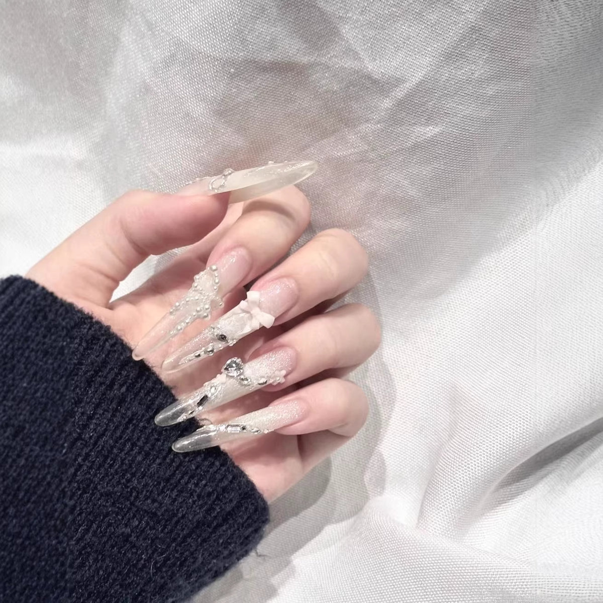 Elegante dekorative Acryl-Nagelverlängerungen