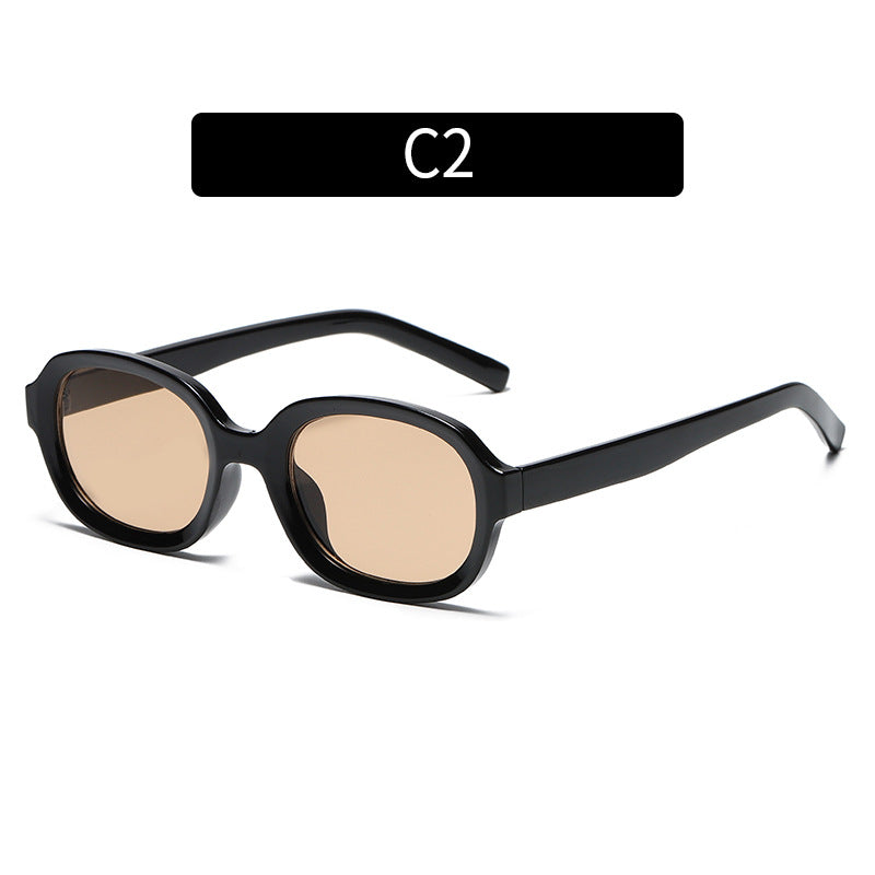 Retro-Ovalrahmen-Sonnenbrille