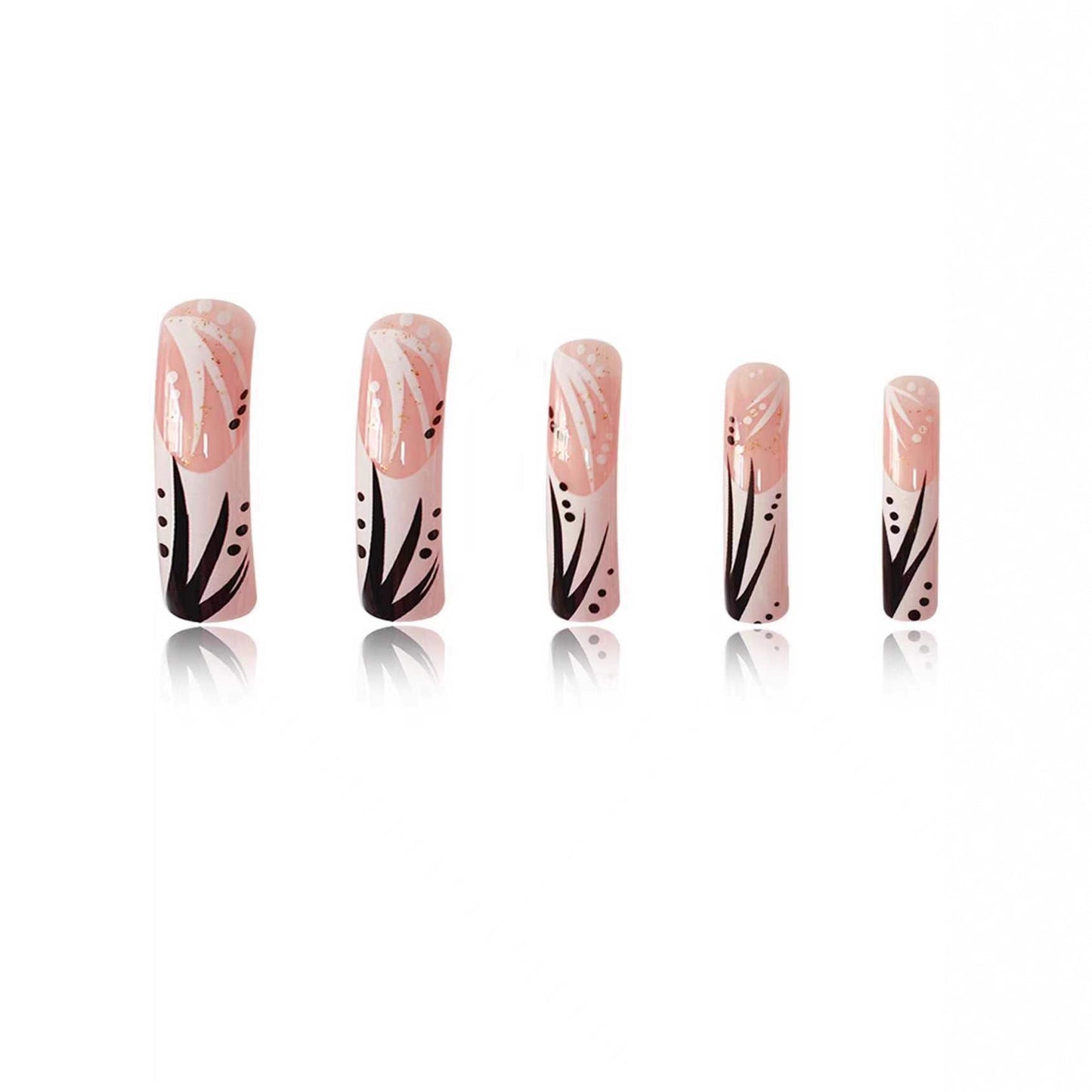 Dekorativer Langer Acryl-Nagelset Brehn