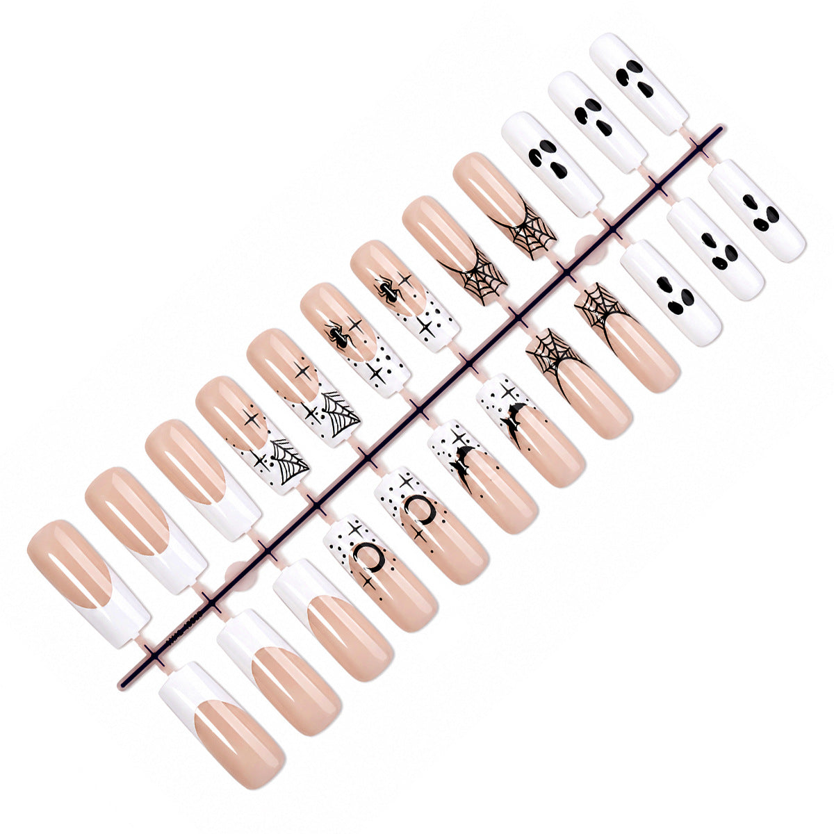 Halloween-Themen Press-On Nagelkunst Set Brehn