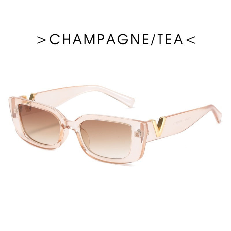 Retro-inspirierte geometrische Rahmen-Sonnenbrille Brehn