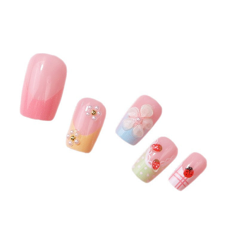 Floral Press-On Nagelkunstset Brehn