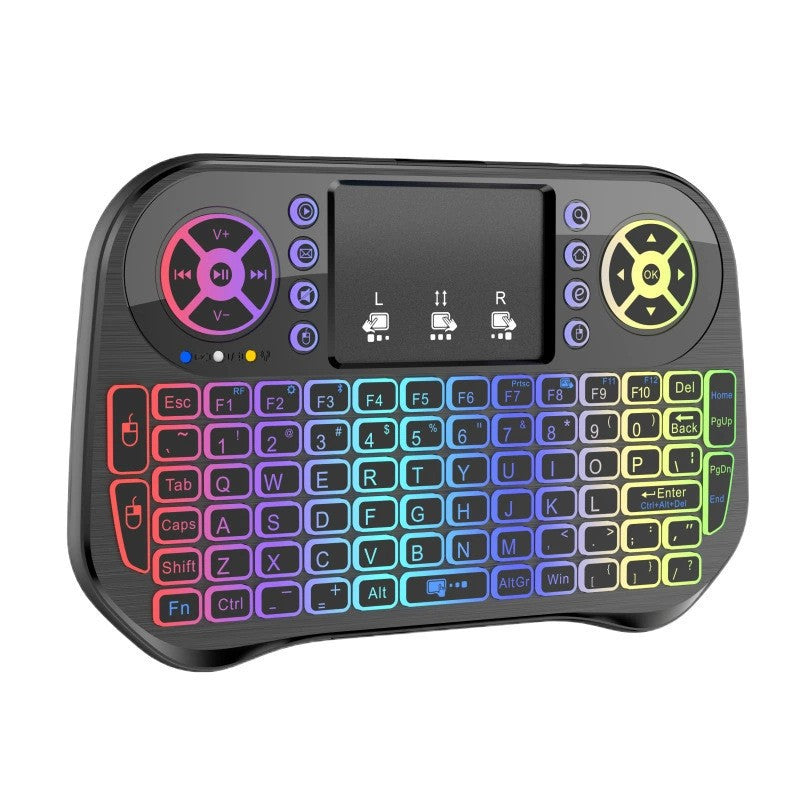 Hintergrundbeleuchtet Drahtlos Mini Tastatur mit Touchpad Brehn