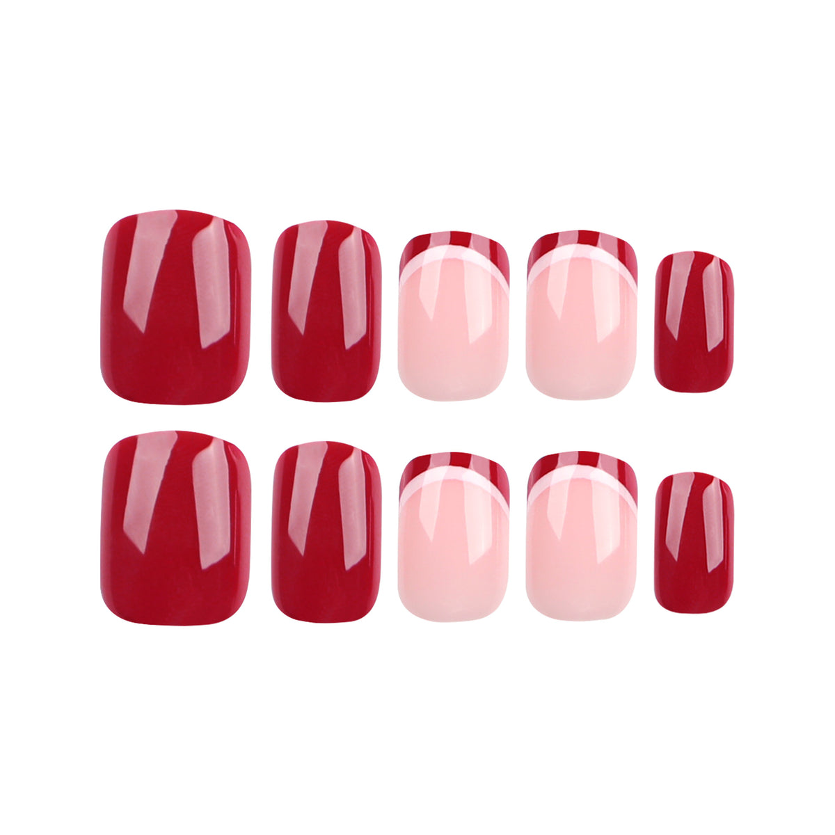 Kunstvolle Nagelgestaltung im modernen French-Tip Stil Brehn