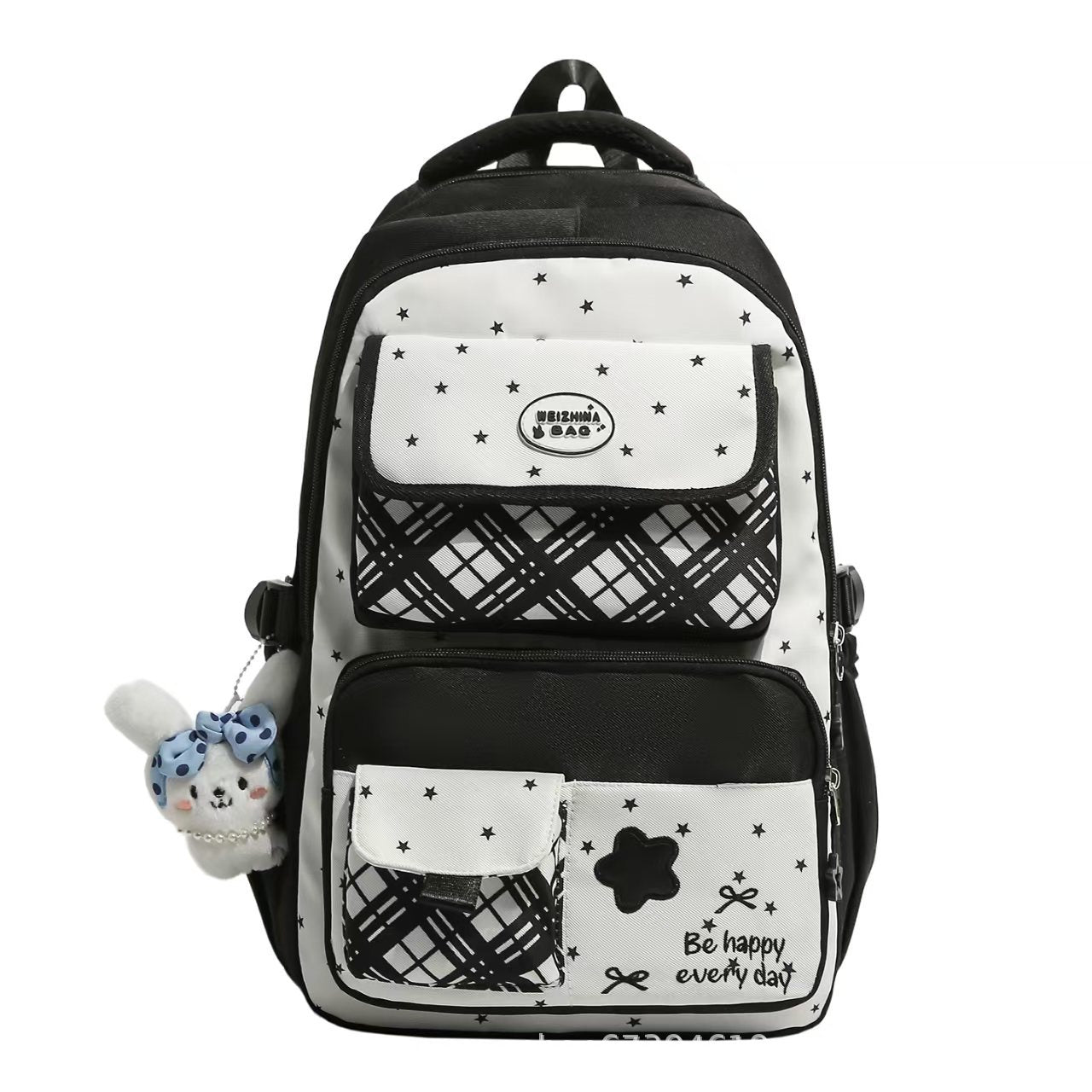 Multi-Compartt Plüsch Charakter Rucksack Brehn