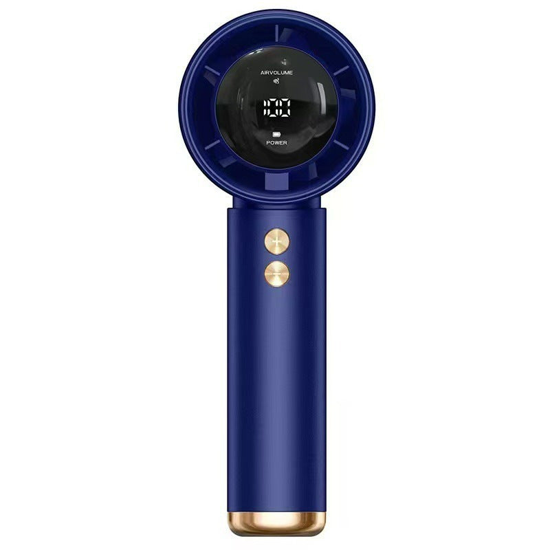 Unisex nan tragbarer USB wiederaufladbarer Handventilator mit digitaler Anzeige und mehrstufiger Regelung Brehn