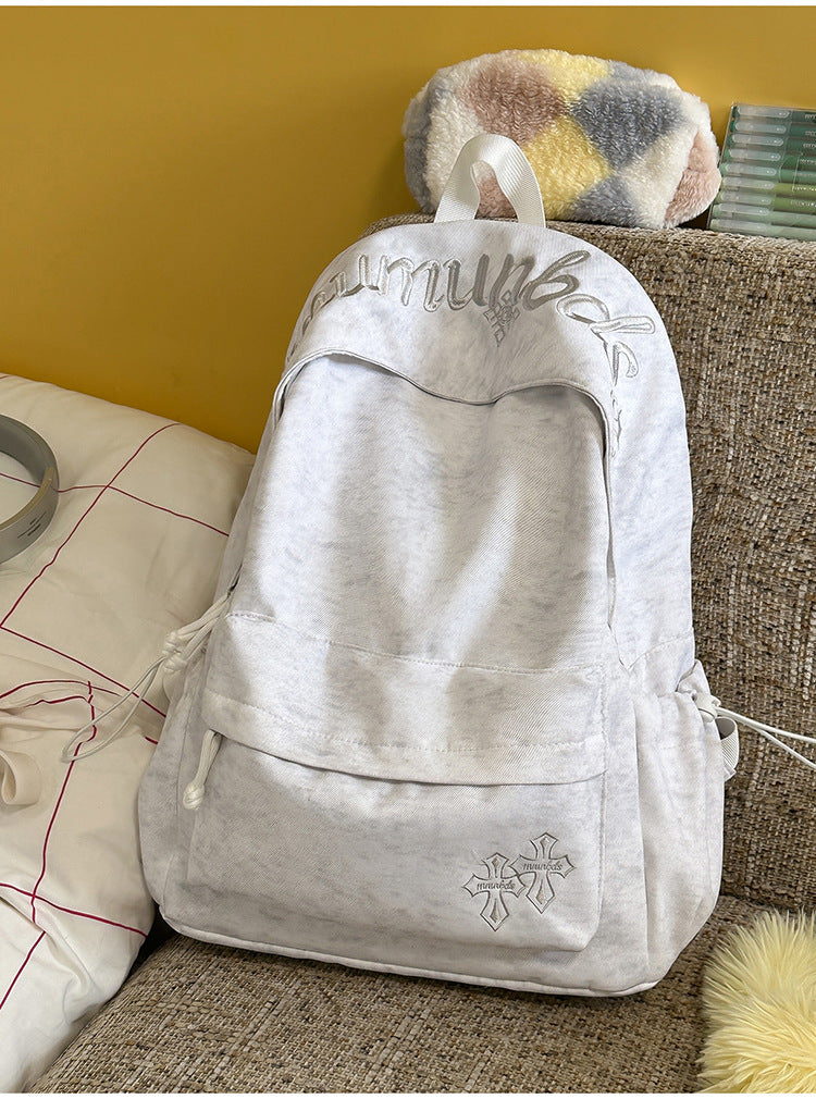 Lässiger Mehrfach-Taschen Canvas Schulrucksack