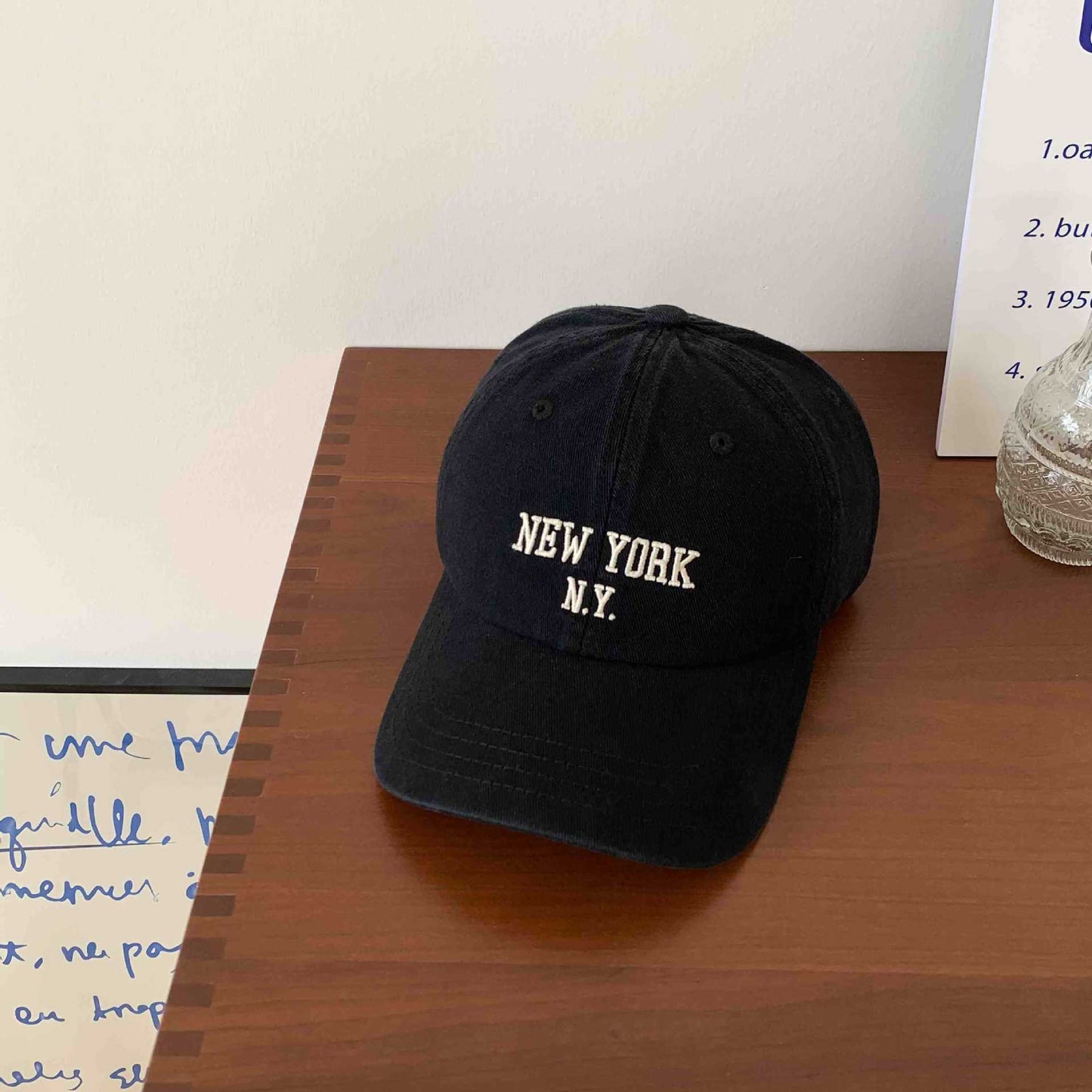 Unisex Bestickte New York Statement Baseball Cap Brehn