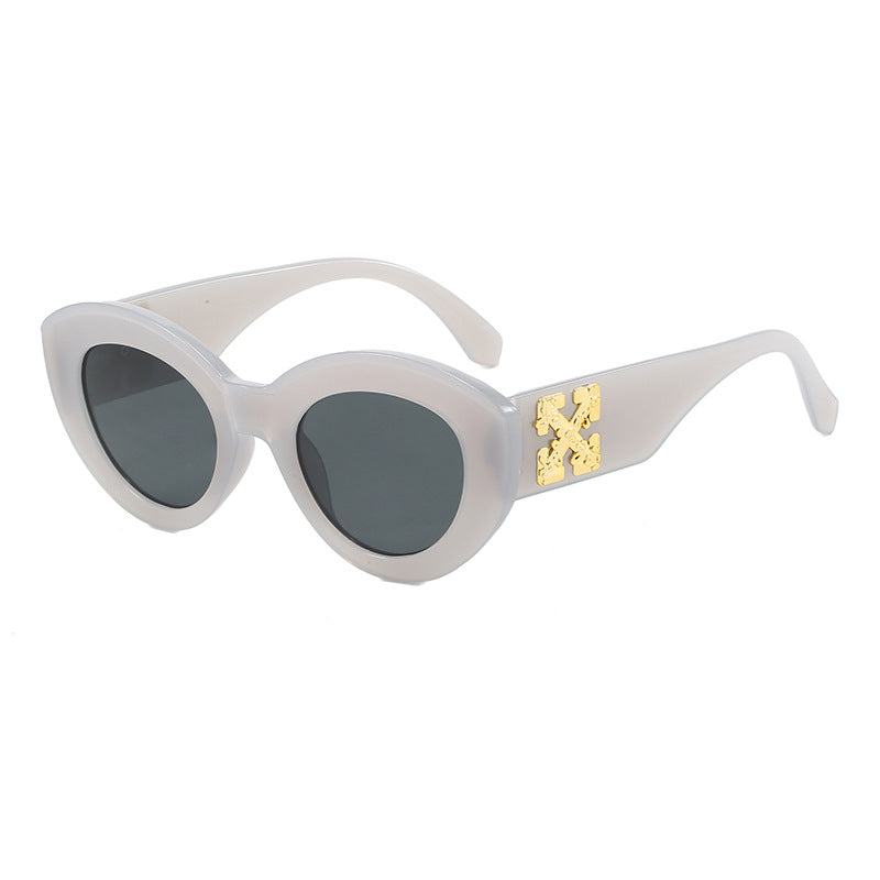 Damen Cat-Eye Sonnenbrille mit luxuriösen Akzenten und robustem Kunststoffrahmen Brehn