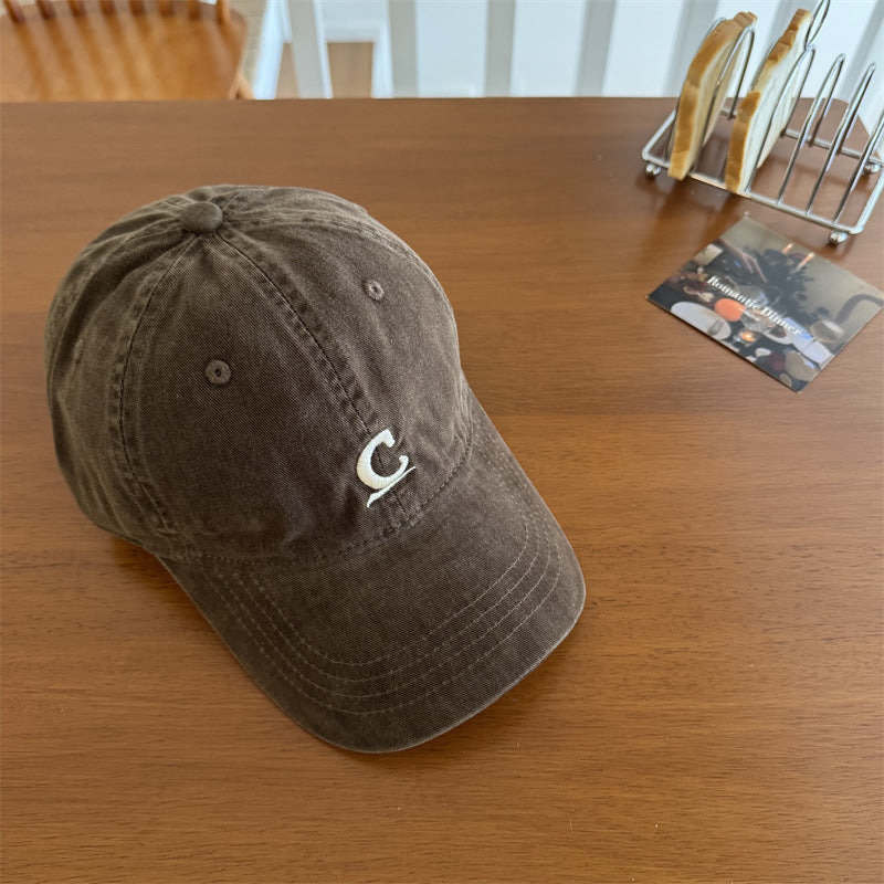 Herren Vintage-inspirierte gewaschene Denim-Cap Brehn