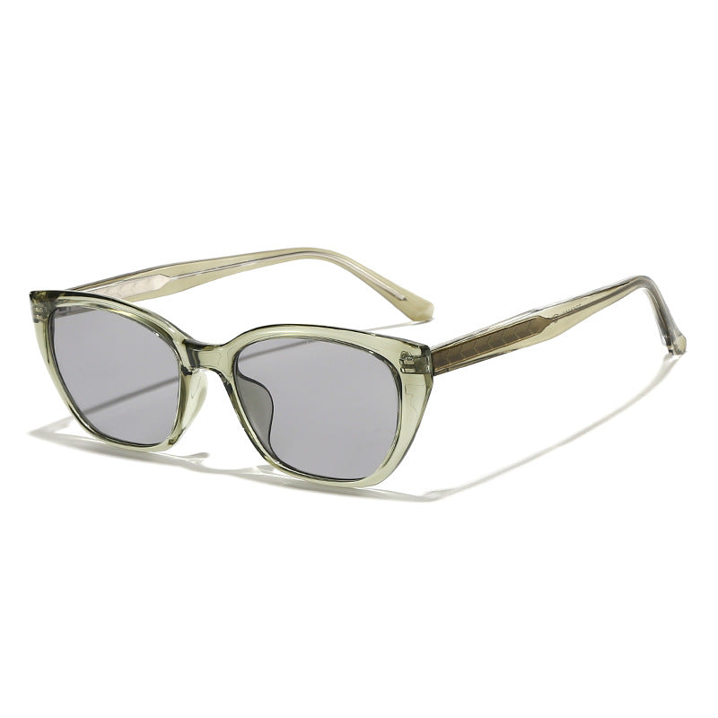 Damen futuristische Sonnenbrille mit markantem Rahmen Brehn