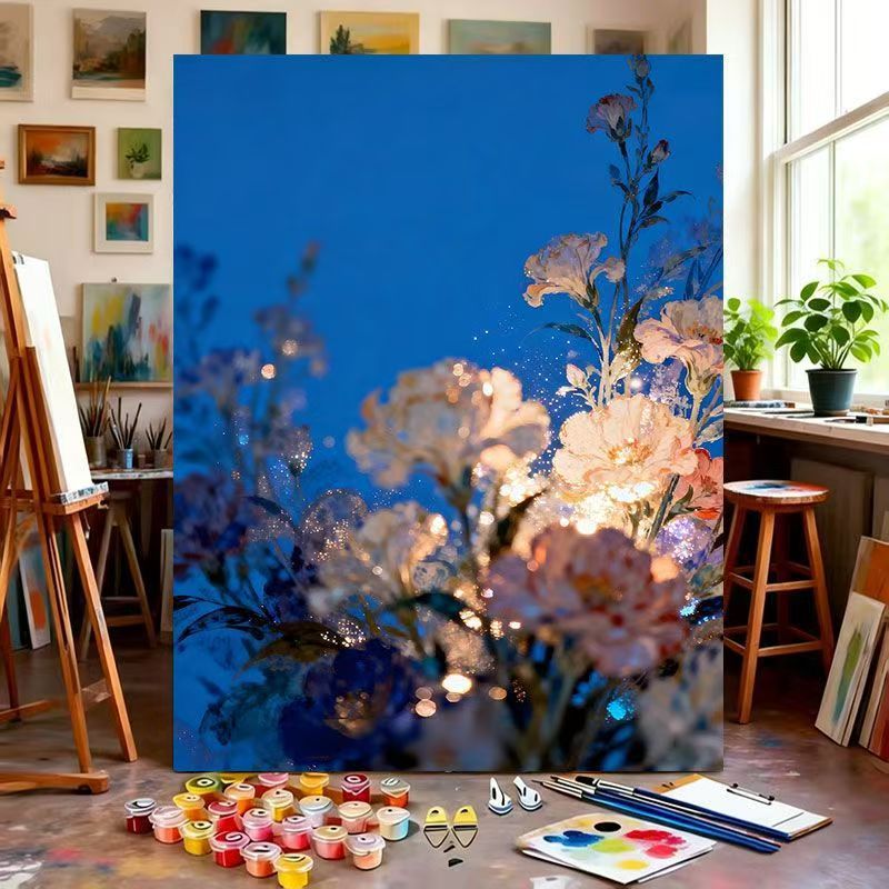 Floral Fantasy Malen nach Zahlen Kunstkit Brehn