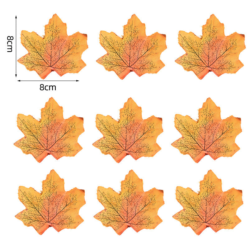 Künstliche Ahornblätter Tischdekoration aus flexiblem PU für herbstliche Gestecke