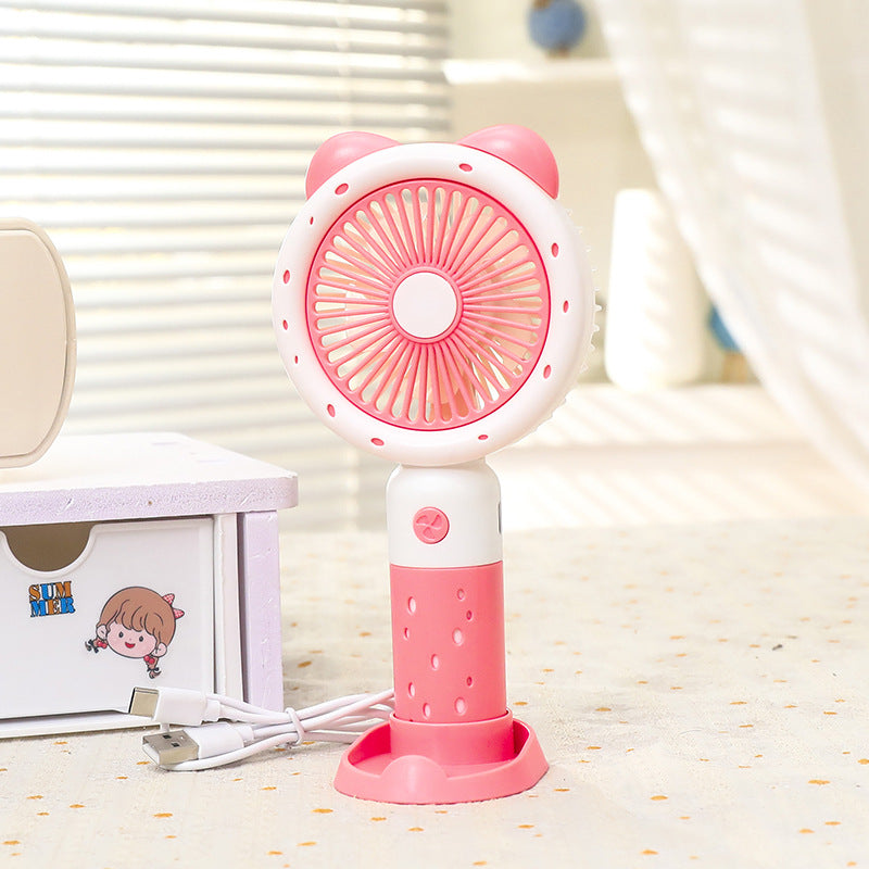Damen Tragbarer Handventilator mit süßem Tierdesign Brehn