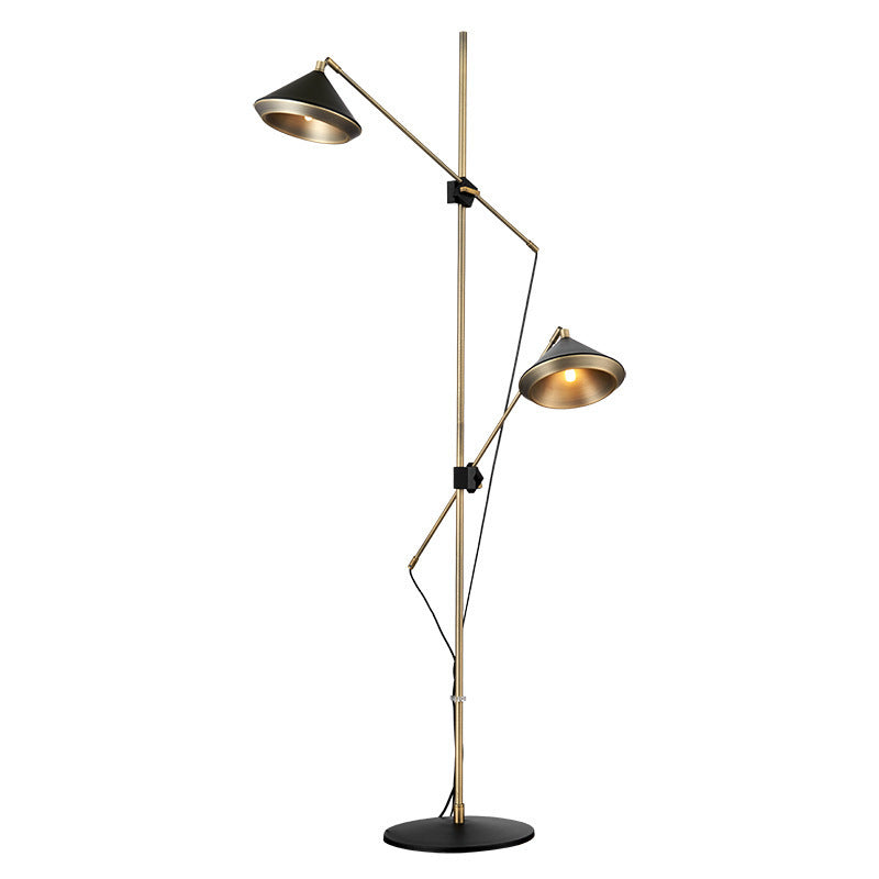 Verstellbare Dual-Head Stehleuchte