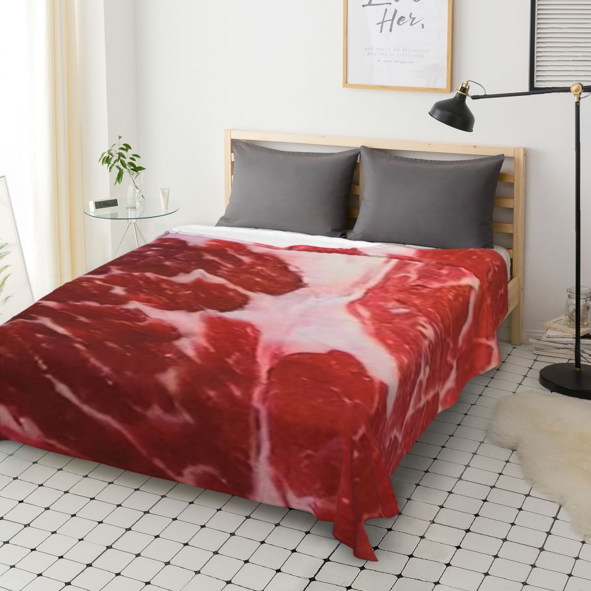 Künstlerische Lebensmittel-Themen Fleece-Decke