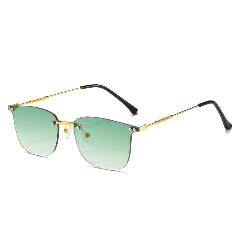 Damen stilvolle Geometric-Sonnenbrille mit modernen Glaselementen Brehn