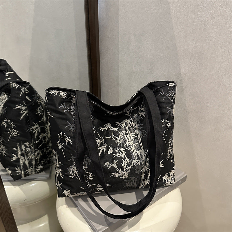 Stylische Bambusdruck-Tasche Brehn