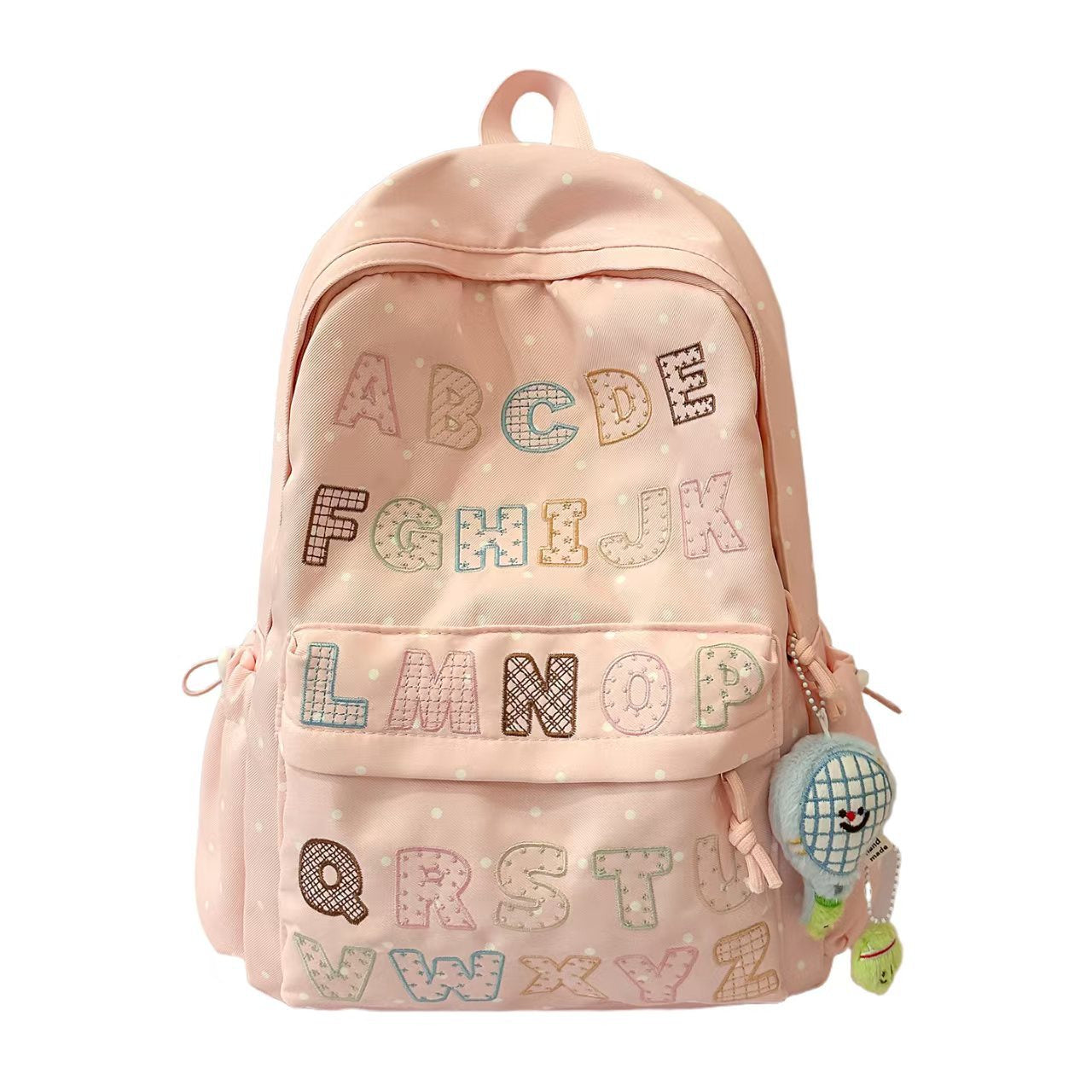 Rucksack mit Innovativem Abc-Motiv und Multifunktionalen Taschen Brehn