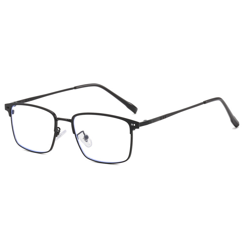 Damen elegante quadratische Brille mit feinem Metallrahmen Brehn