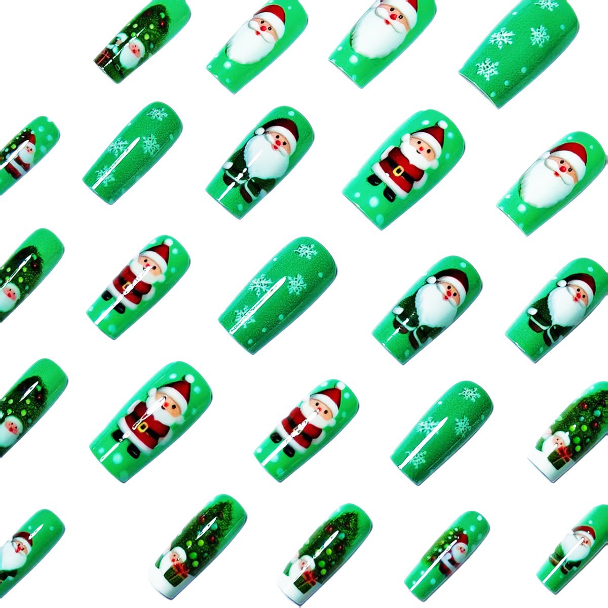 Kunstnägel mit Weihnachtsmotiv Brehn
