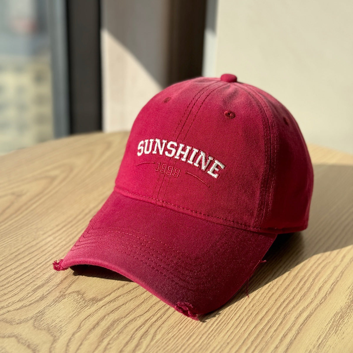 Damen Casual Zerrissene Baseballmütze Brehn