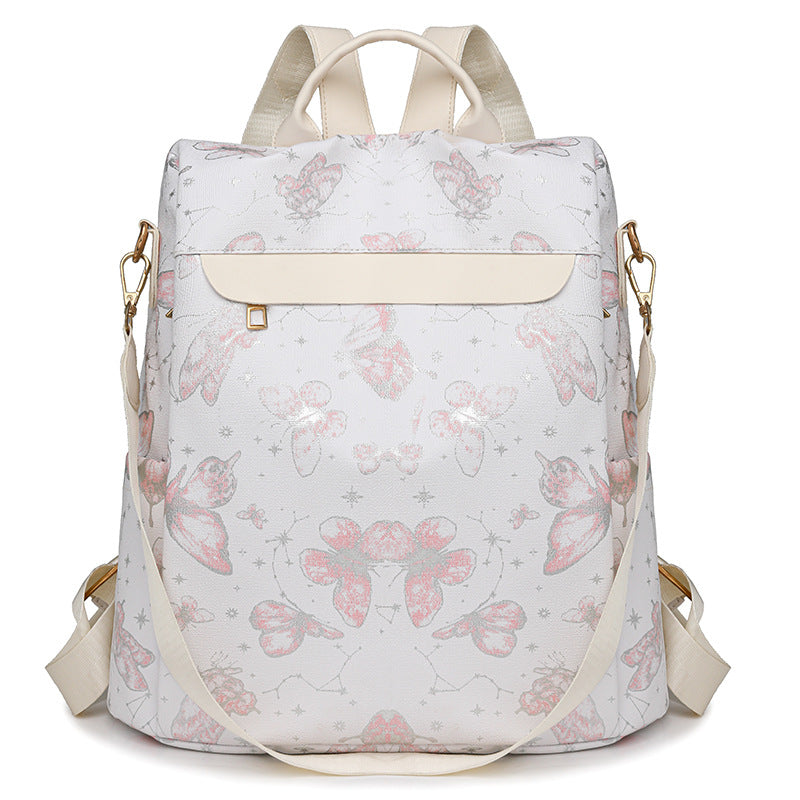 Rucksack mit Elegantem Schmetterlingsmotiv und Praktischen Fächern Brehn