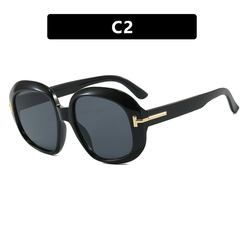 Damen oversized Sonnenbrille mit eleganter Rahmenstruktur und UV-Schutz Brehn