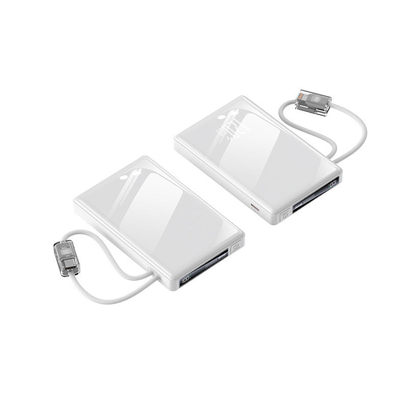 Tragbare Powerbank mit Integrierten Kabeln und Hochmoderner Schnellladefunktion Brehn