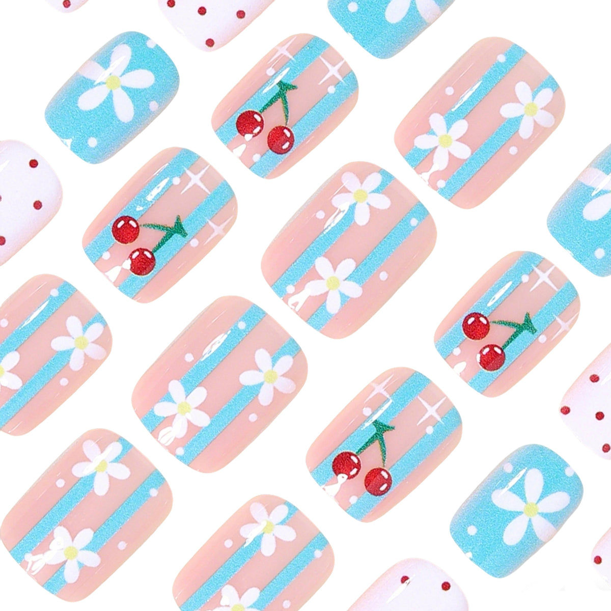 Kreatives florales Nagelkunst-Set Brehn