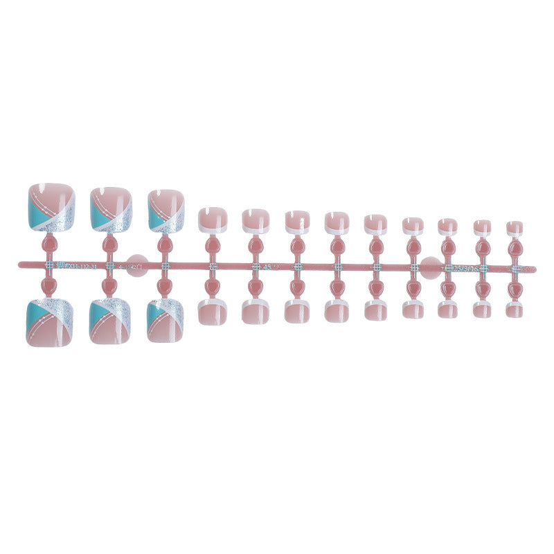 Kunstnagelset mit luxuriösen geometrischen Designs Brehn