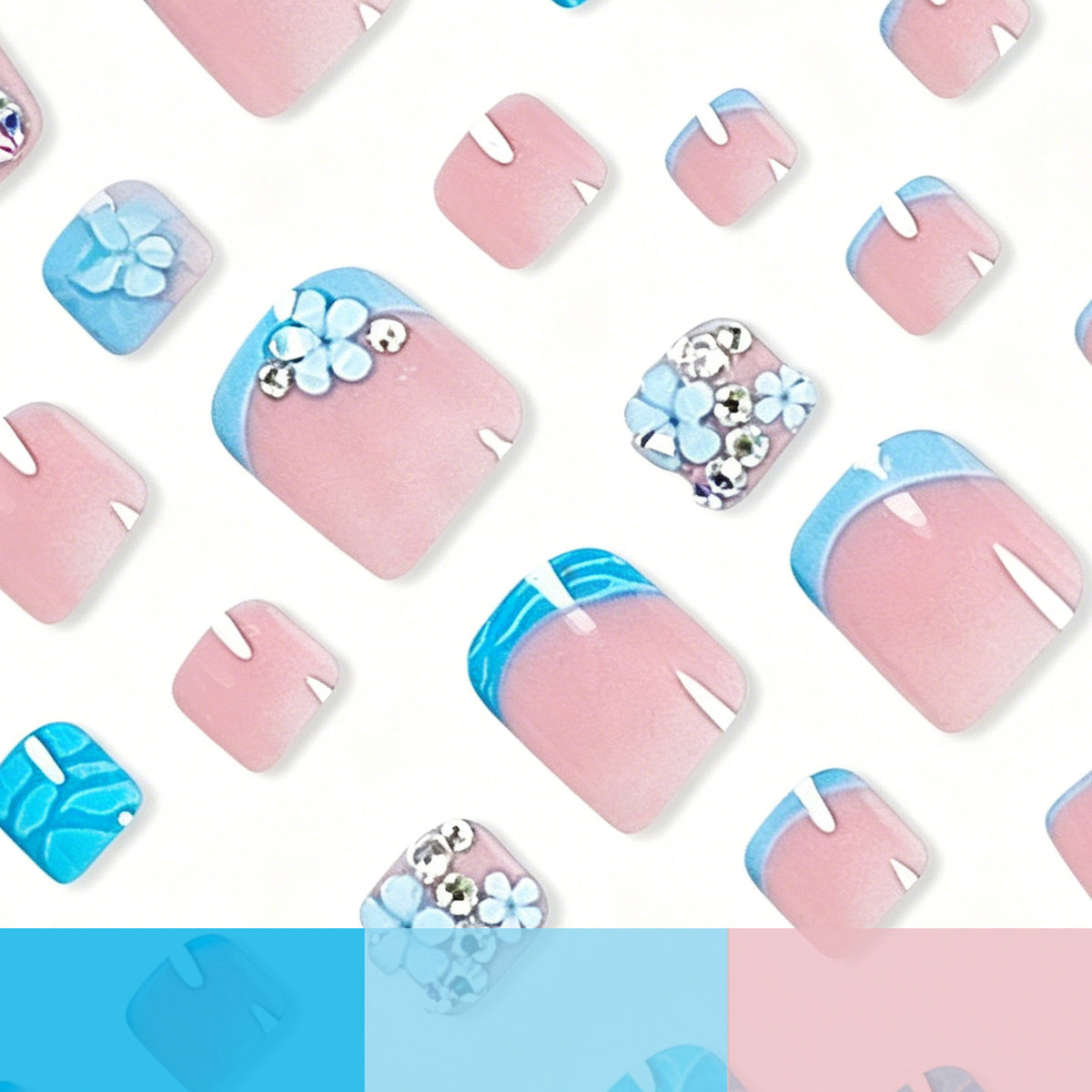 Floral Gemstone Pediküre Brehn
