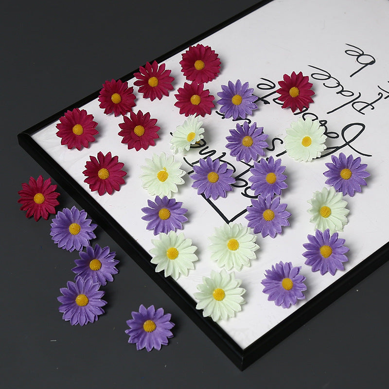 Elegante Stoff Margeritenblume Brosche für dekorativen Gebrauch
