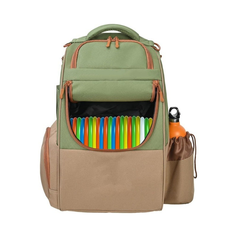 Discgolf-Rucksack mit Speziellen Fächern Für Frisbees und Getränke Brehn