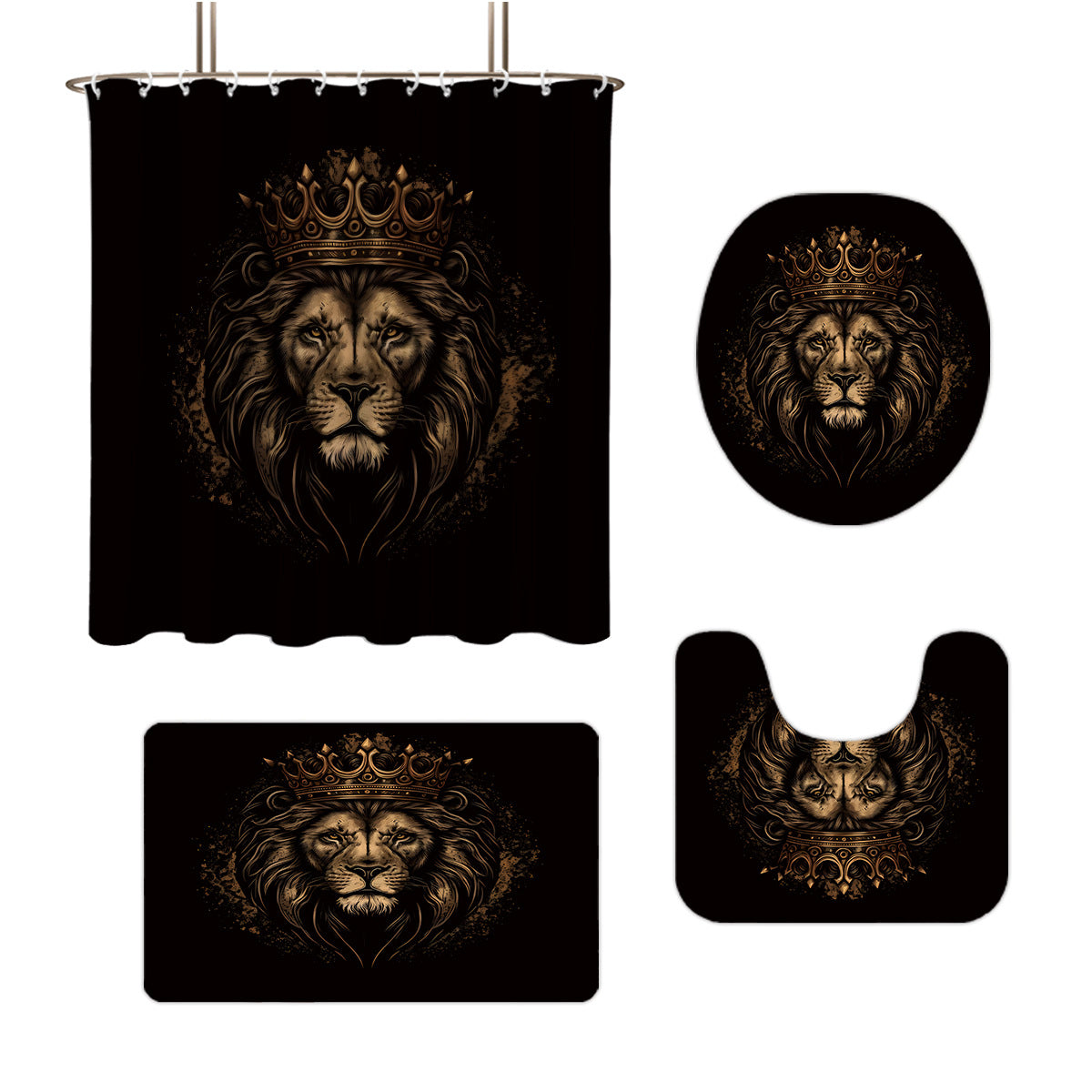 Digital Lion Themed Badezimmer Set Brehn