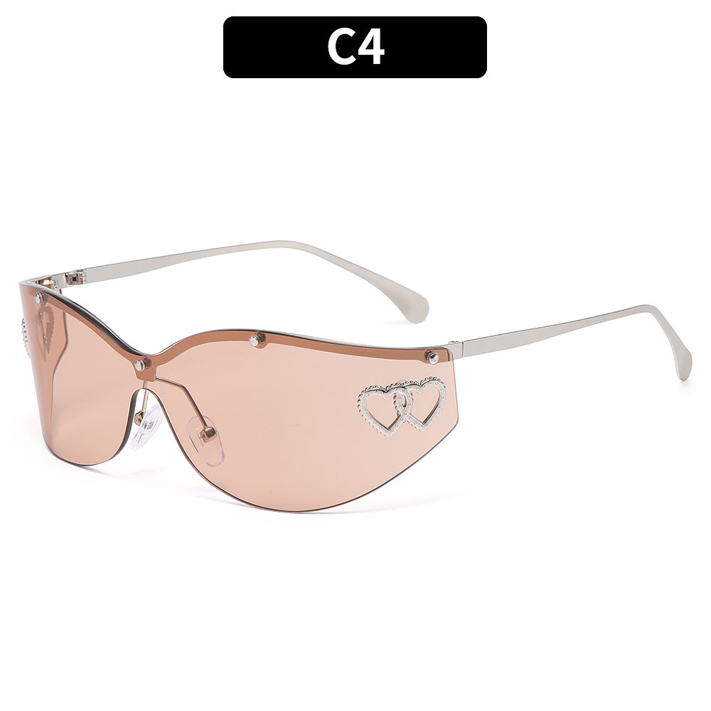 Chic Fashion Schild Sonnenbrillen