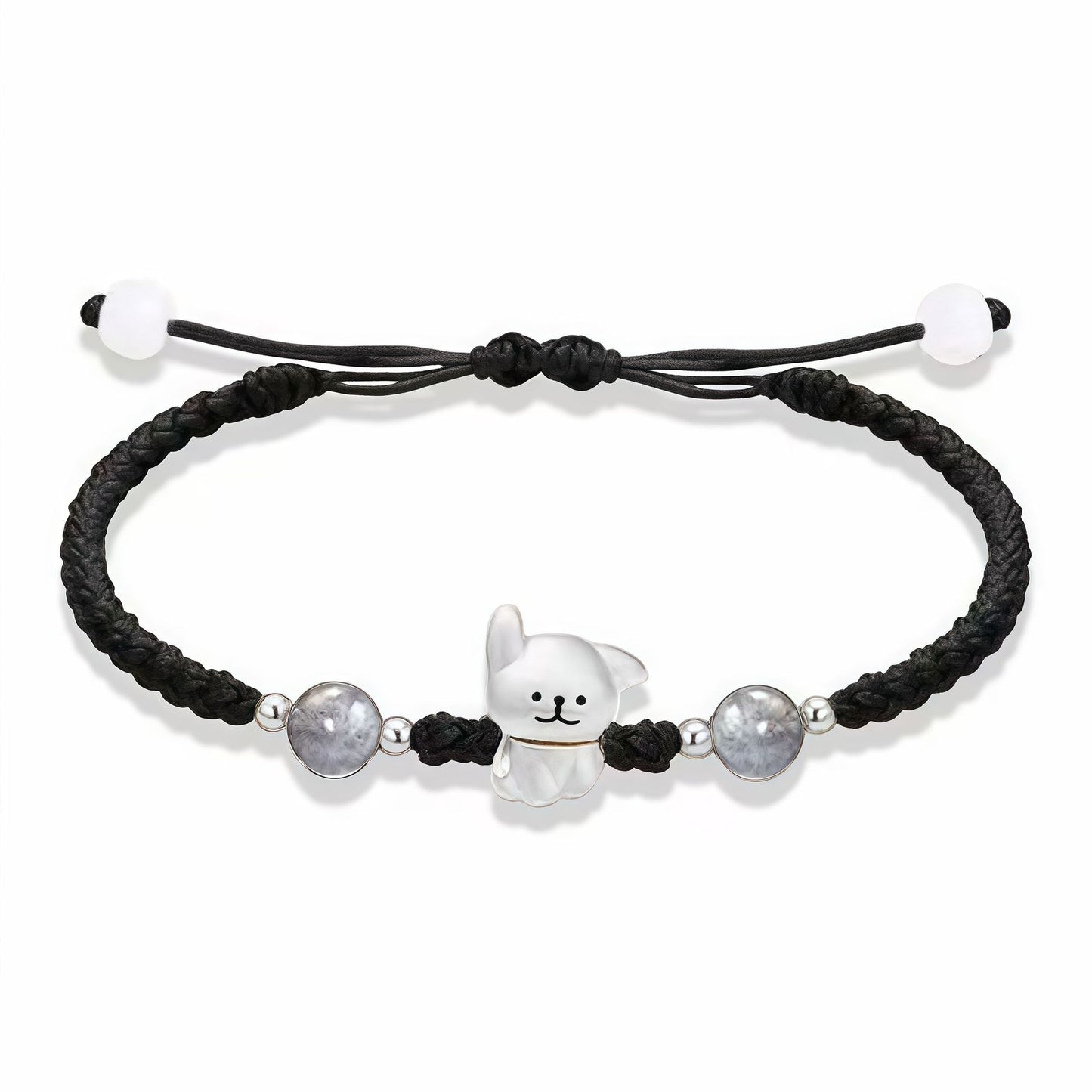 Verspieltes Hund Charm Perlen Armband Brehn