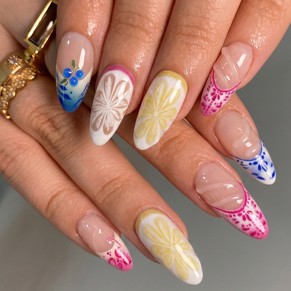Floral Art Press-On Nägel