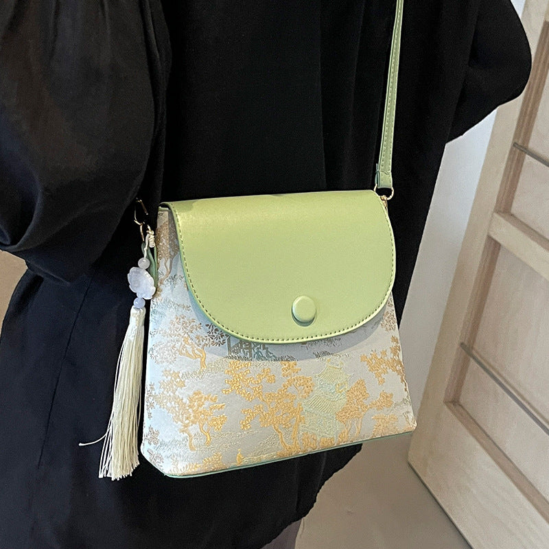 Elegante Texturierte Mini Umhängetasche