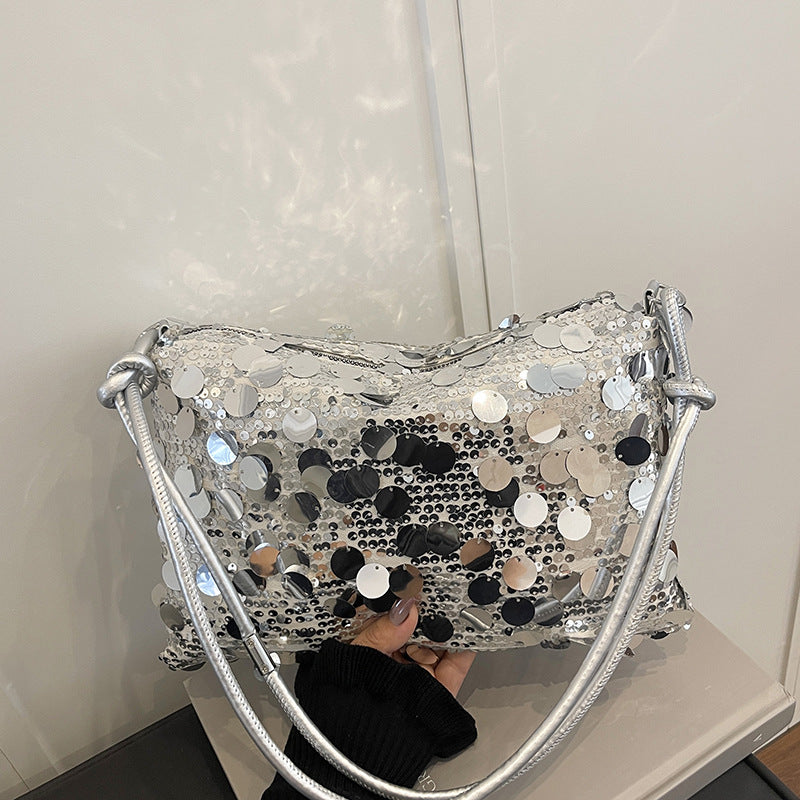 WoSequin Abend Clutch Brehn