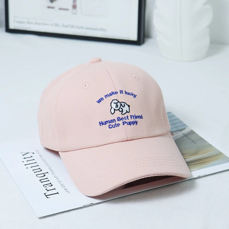 Damen Bestickte Welpen-themed Baseballcap Brehn