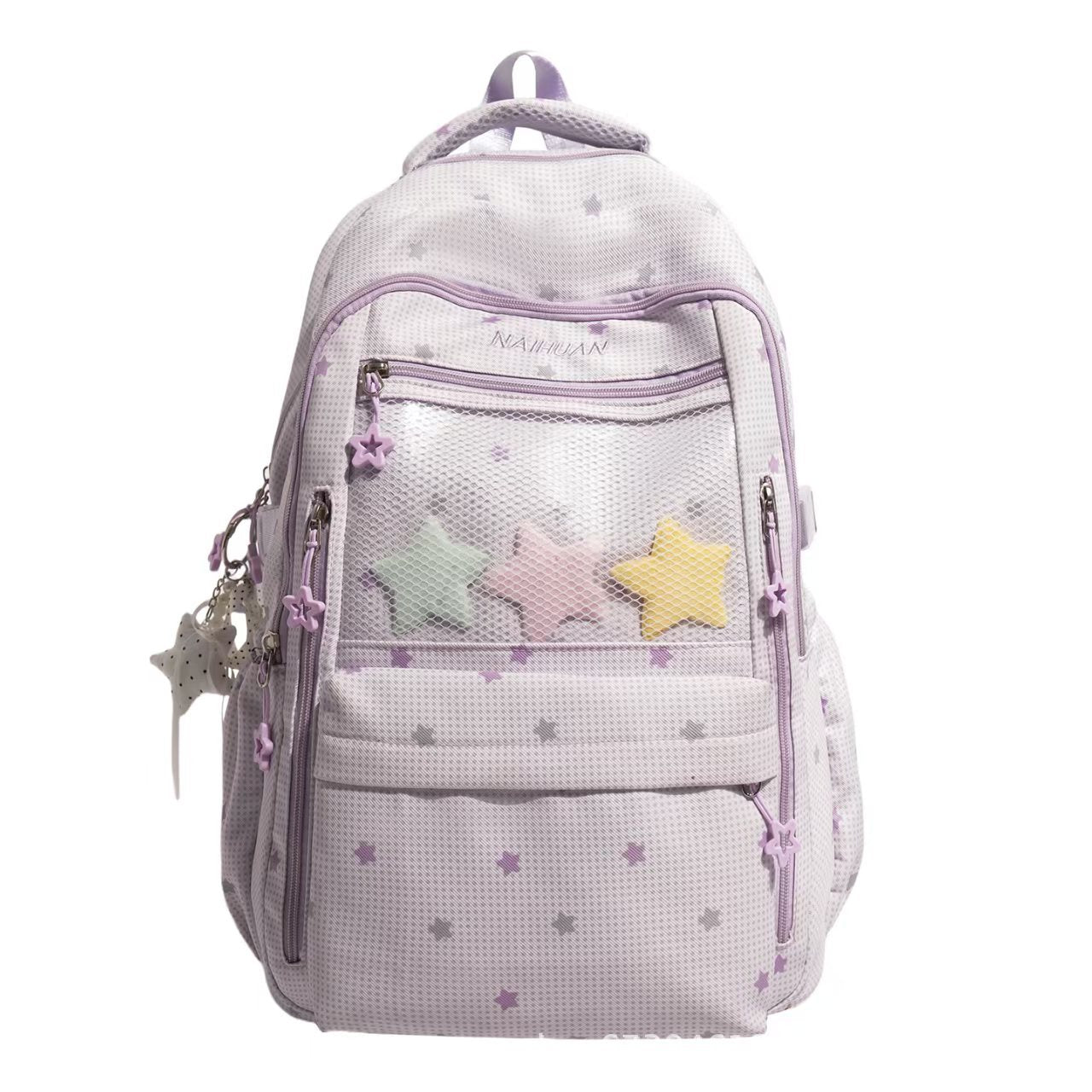 Stern-Motiv Multi-Taschen Rucksack Brehn