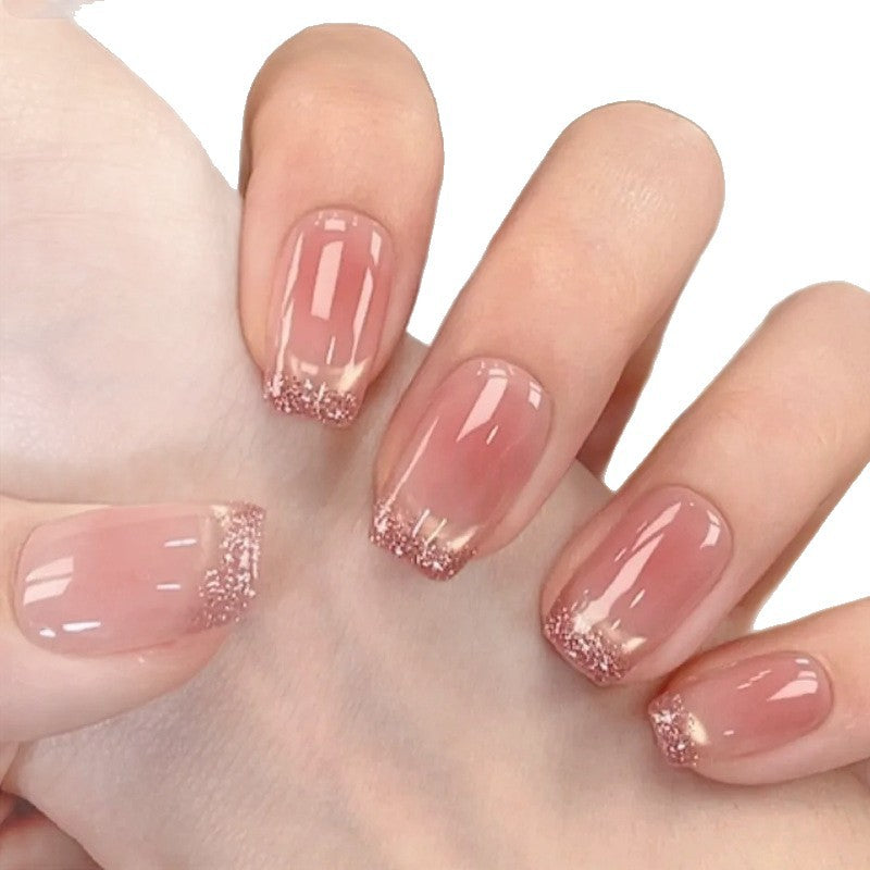 Glitzer Ombre Nagelverlängerungen