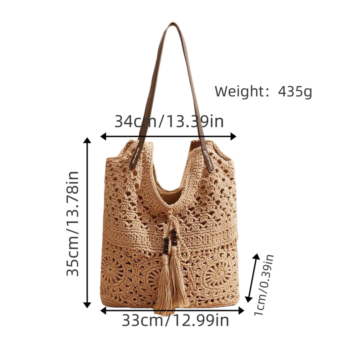 Handgefertigte Makramee Strandtasche Brehn