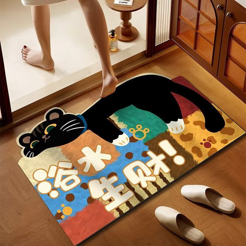 Dekorativer Katzenförmiger Bodenmatte