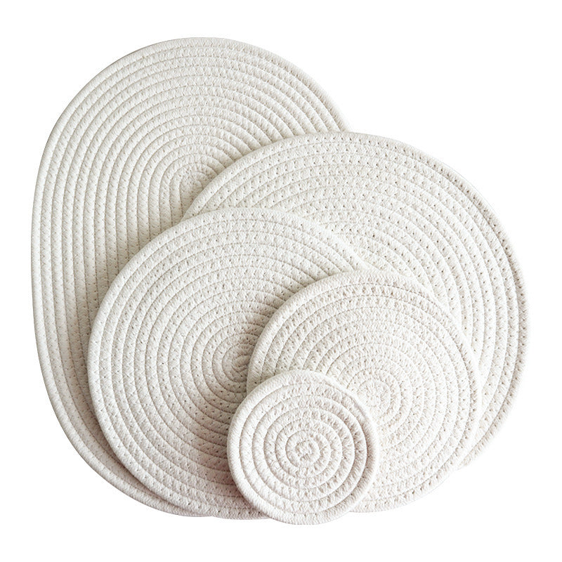 Damen Runde Platzdeckchen aus hochwertigem Naturmaterial Brehn