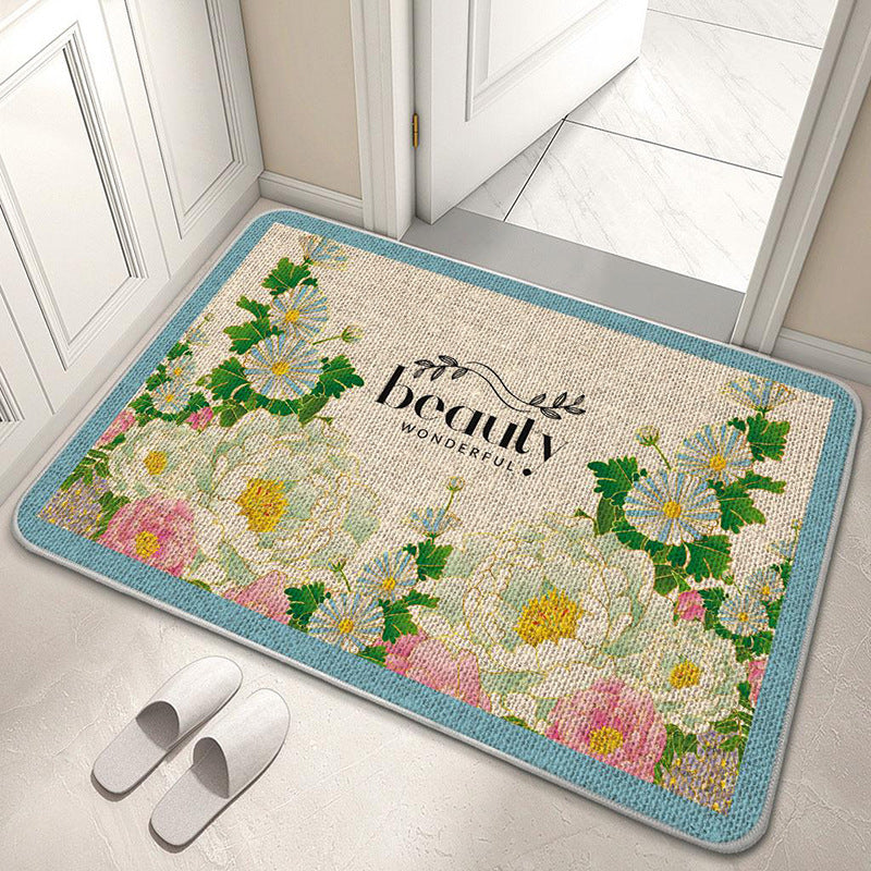 Dekorativer Floral Willkommensmatte Brehn